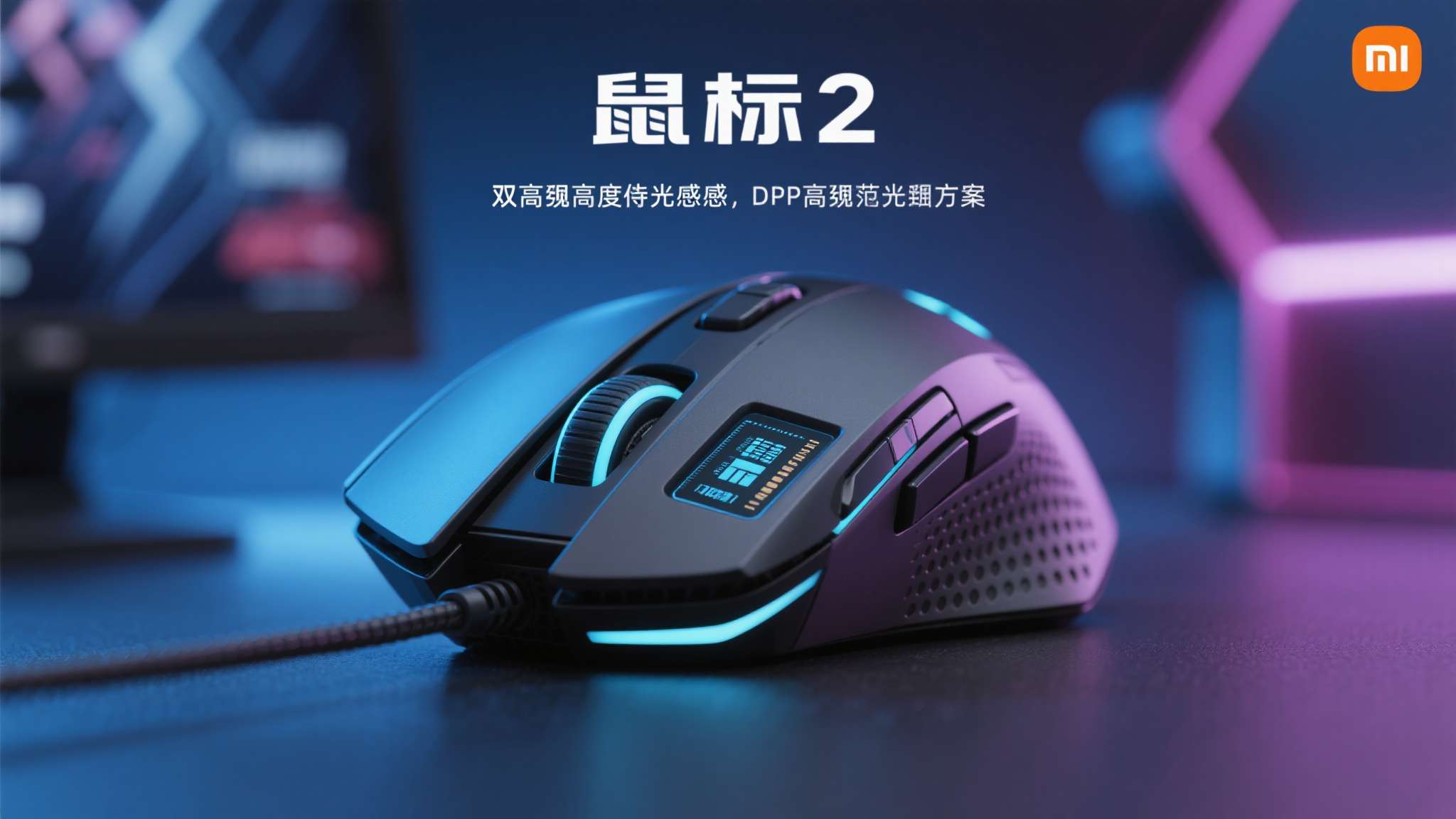 小米电竞鼠标2最让人眼前一亮的，是其搭载的双旗舰传感器方案。据官方透露，这款鼠标